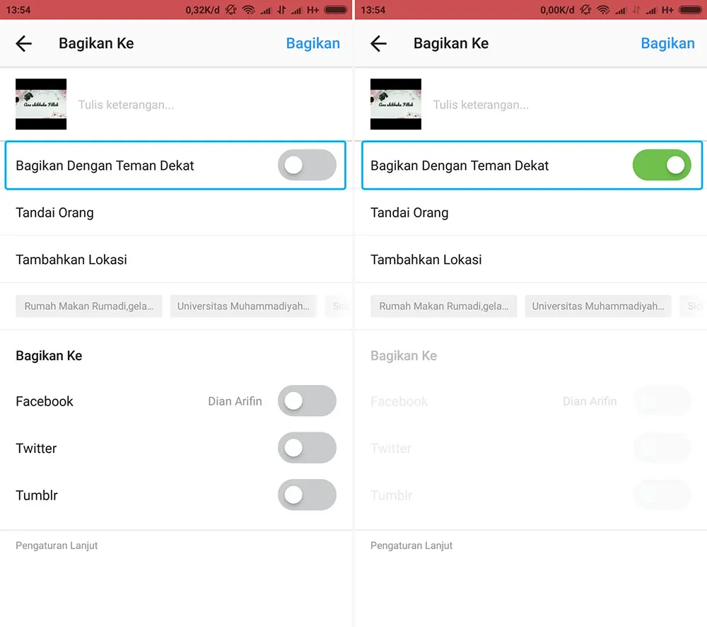 Bagikan Pada Orang Terdekat