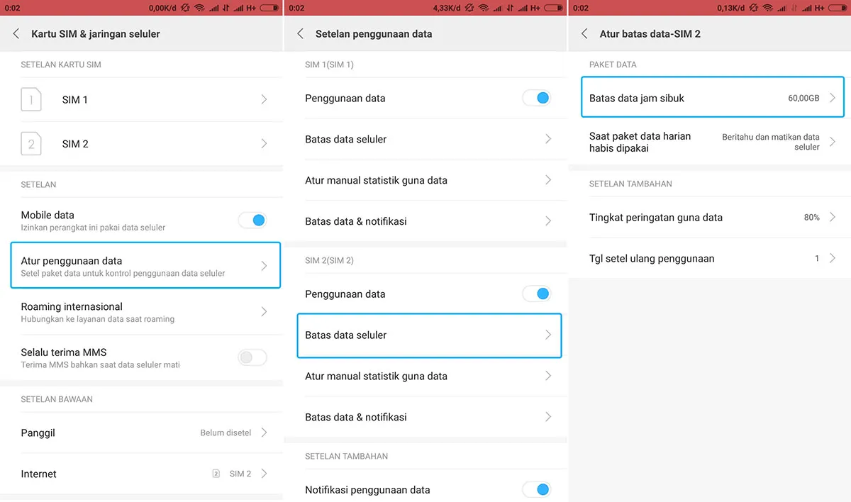 Batasi Penggunaan Data Internet 2