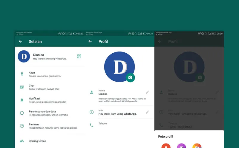Cara Mengganti Foto Profil WhatsApp