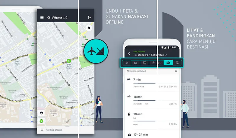 HERE Maps Navigasi offline