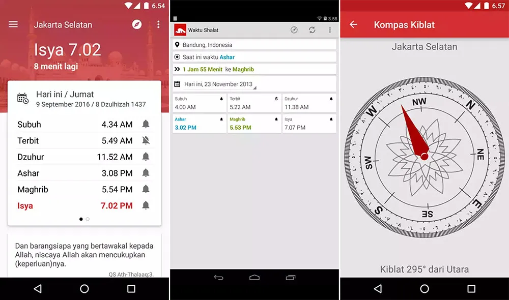 Jadwal Sholat dan Imsakiyah