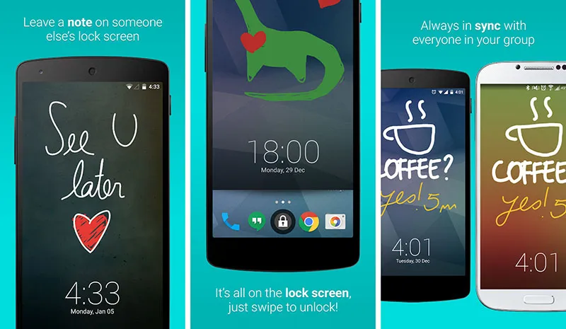 LokLok Draw on a Lock Screen