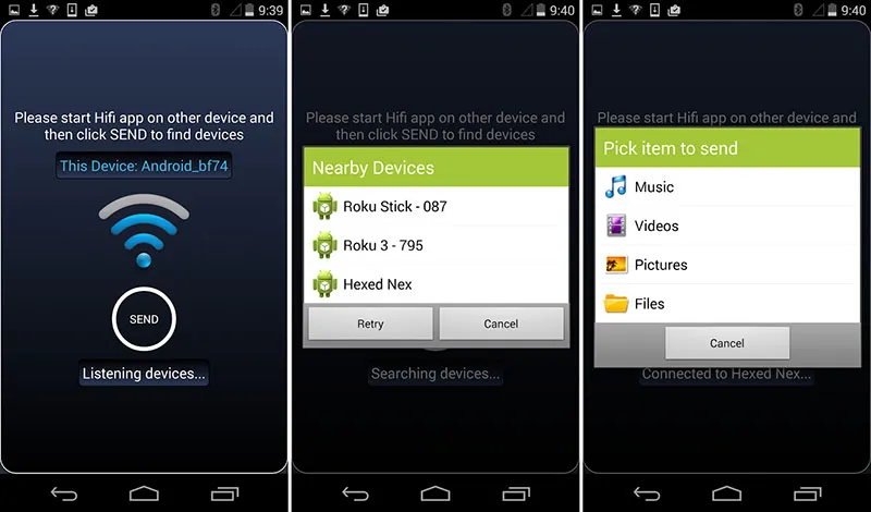 HiFi – Wifi Direct Share