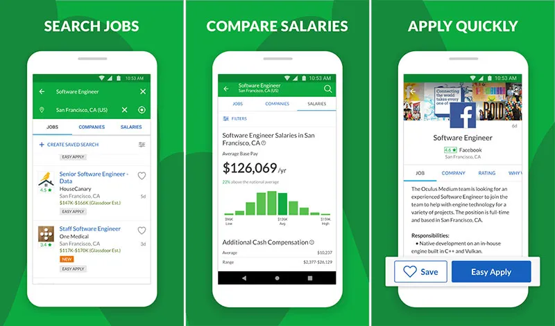 Job Search, Salaries & Reviews