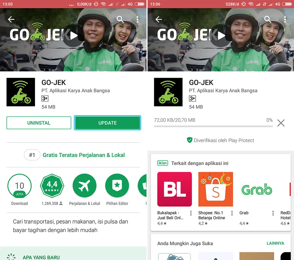 Update Aplikasi GO-JEK