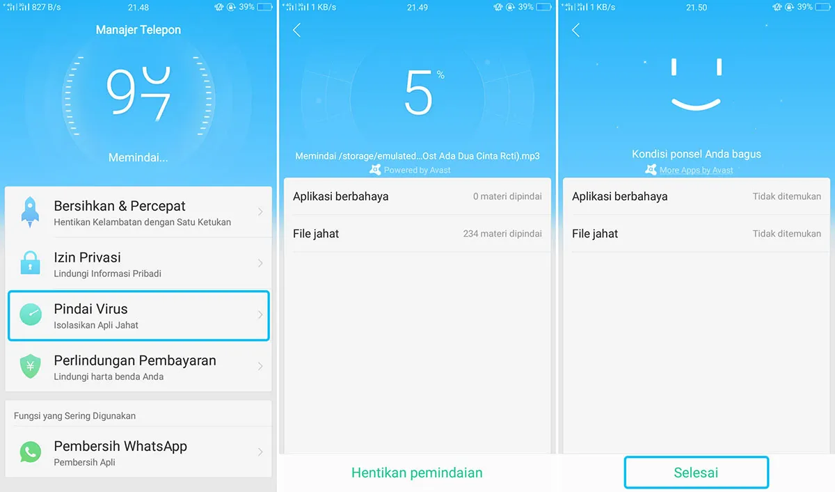 Pindai Virus OPPO A71