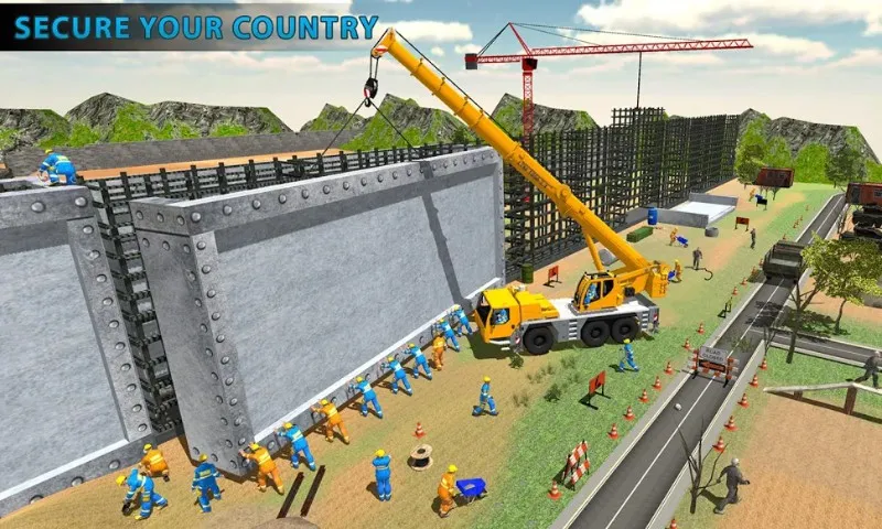 Border Security Wall Construction
