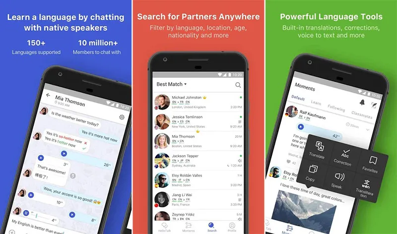 HelloTalk Pertukaran Bahasa
