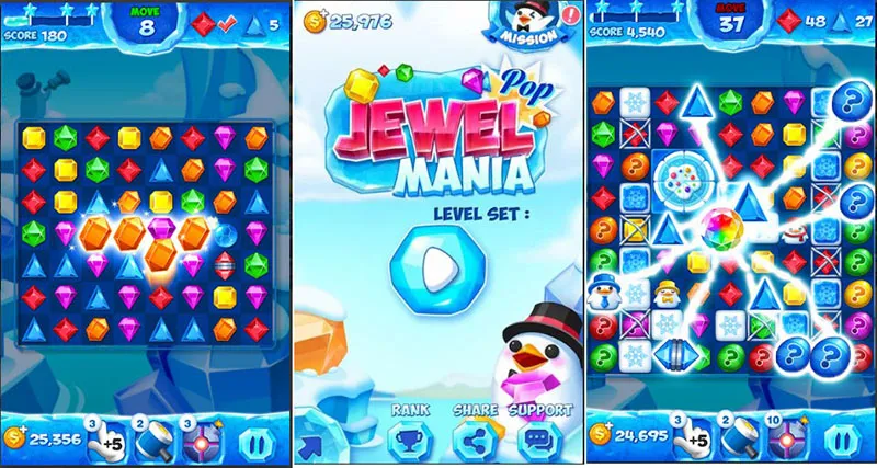 Jewel Pop Mania - Match 3 Puzzle