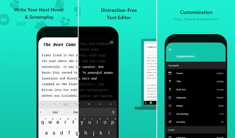 JotterPad - Writer, Screenplay, Novel