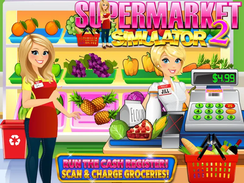 Supermarket Simulator 2 Grocery Store Girl