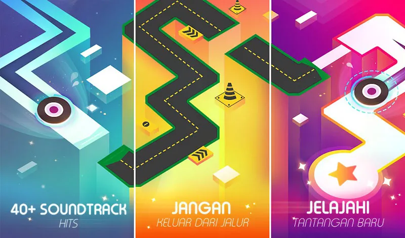 Dancing Ballz Music Dance Line Tiles Game