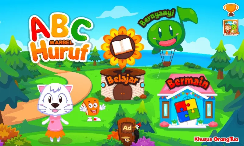 Marbel Blajar Huruf Alfabet