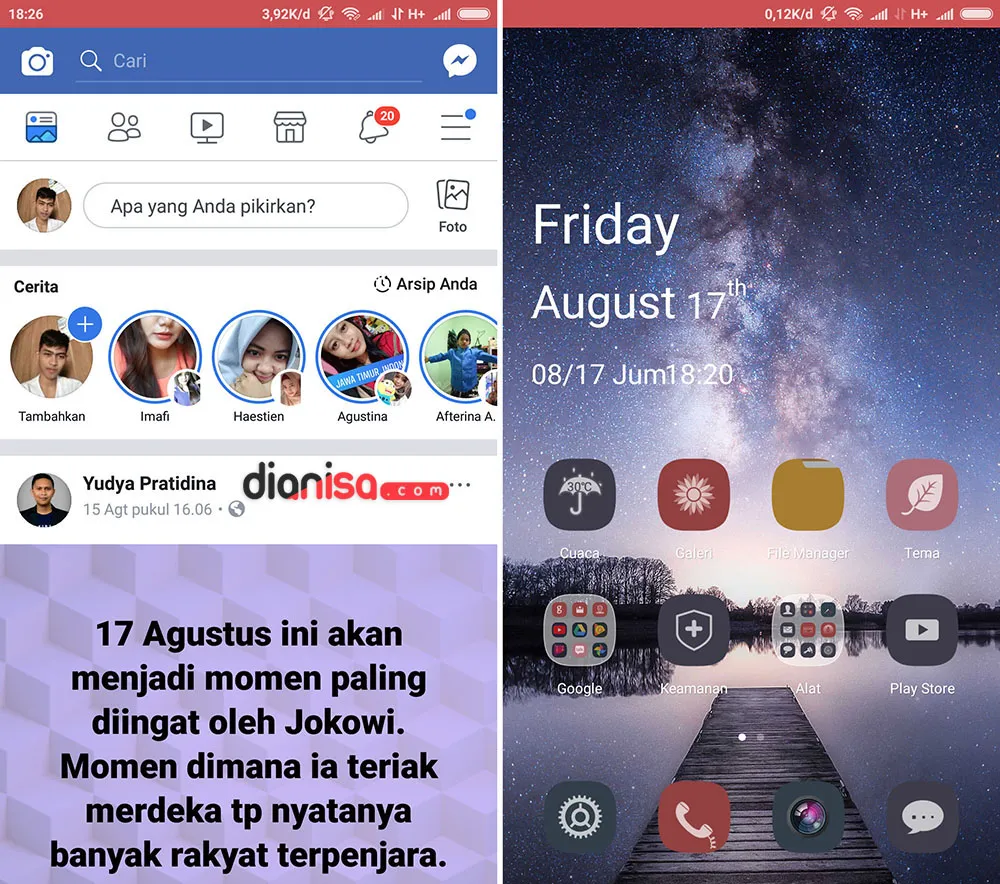 Split Screen Xiaomi Nougat