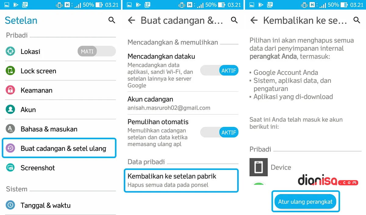 Factory Reset ASUS Zenfone