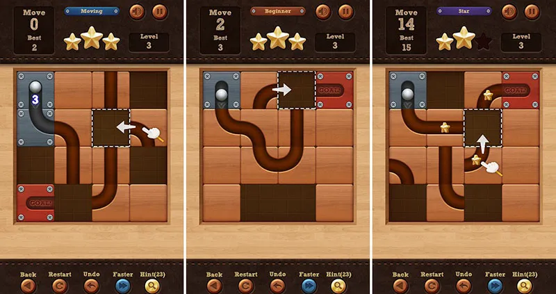 Roll the Ball puzzle geser