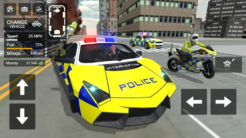 Police Car Driving - Motorbike Riding