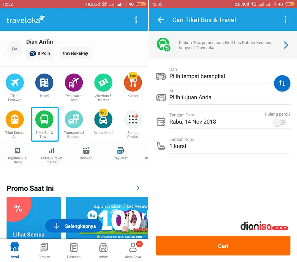 Tiket Bus & Travel - Traveloka 1
