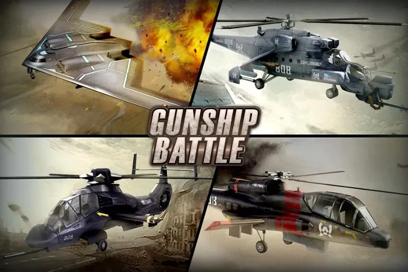 GUNSHIP BATTLE Helicopter 3D