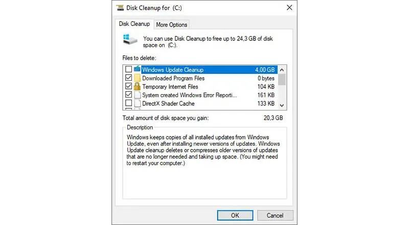 Membersihkan Cache dengan Fitur Disk CleanUp