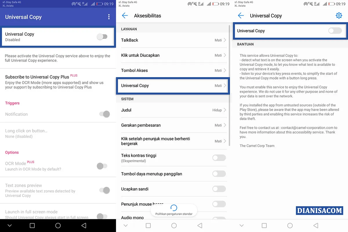 1 Menggunakan Universal Copy