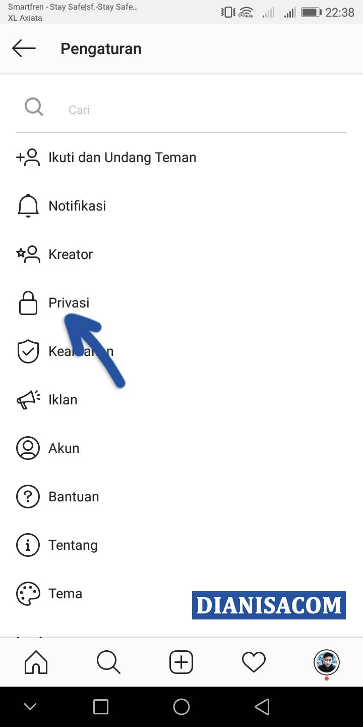 2 Masuk Fitur Privasi Instagram