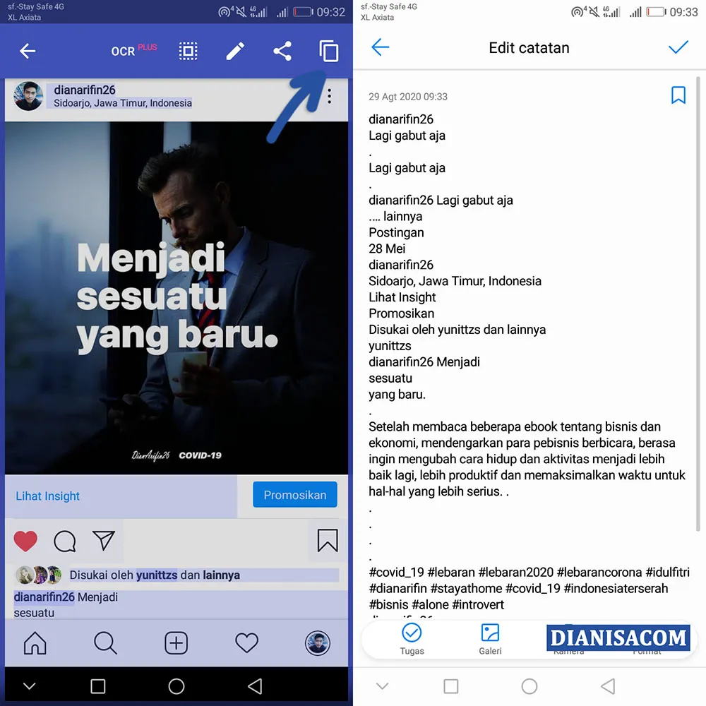 3 Paste Caption Instagram Universal Copy