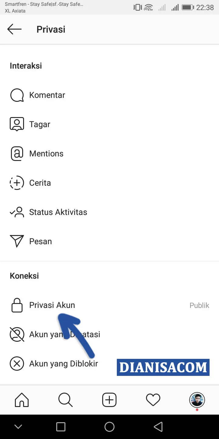 3 Pilih Privasi Akun Instagram