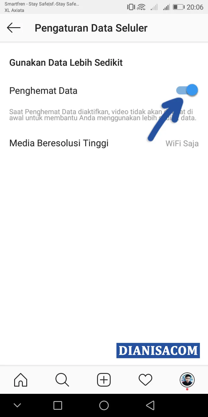 4 Aktifkan Fitur Penghemat Data Instagram