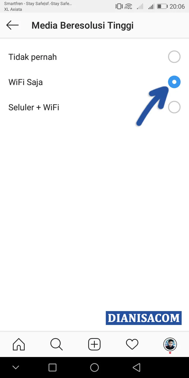 5 Gunakan WiFi untuk Instagram