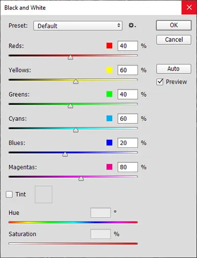 Fitur Black and White Photoshop 3