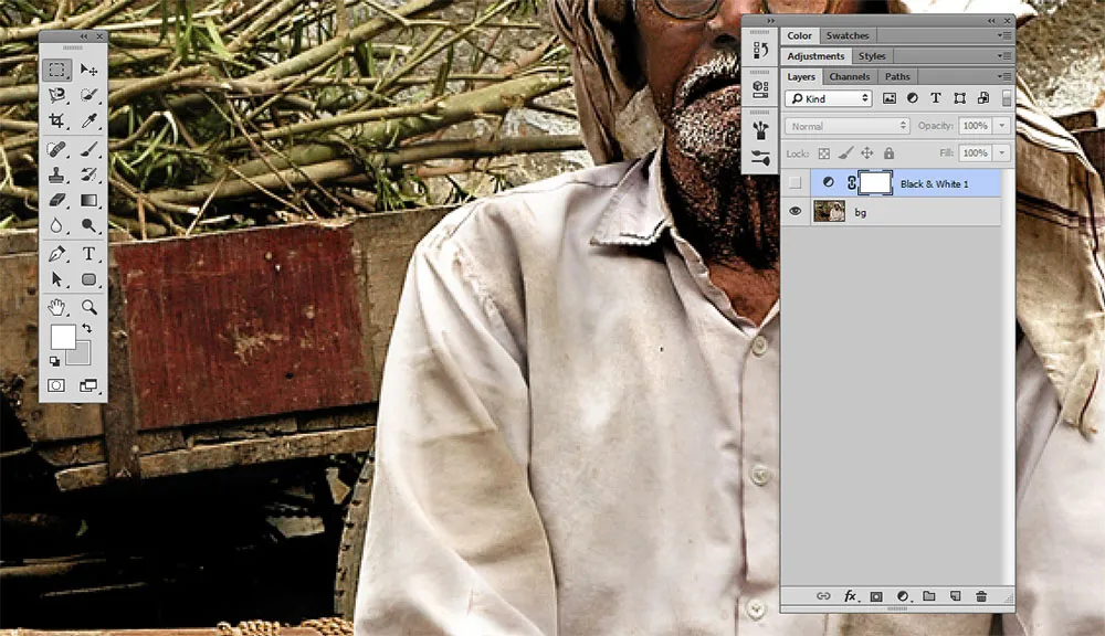 Membuat Gambar Hitam Putih Photoshop 1
