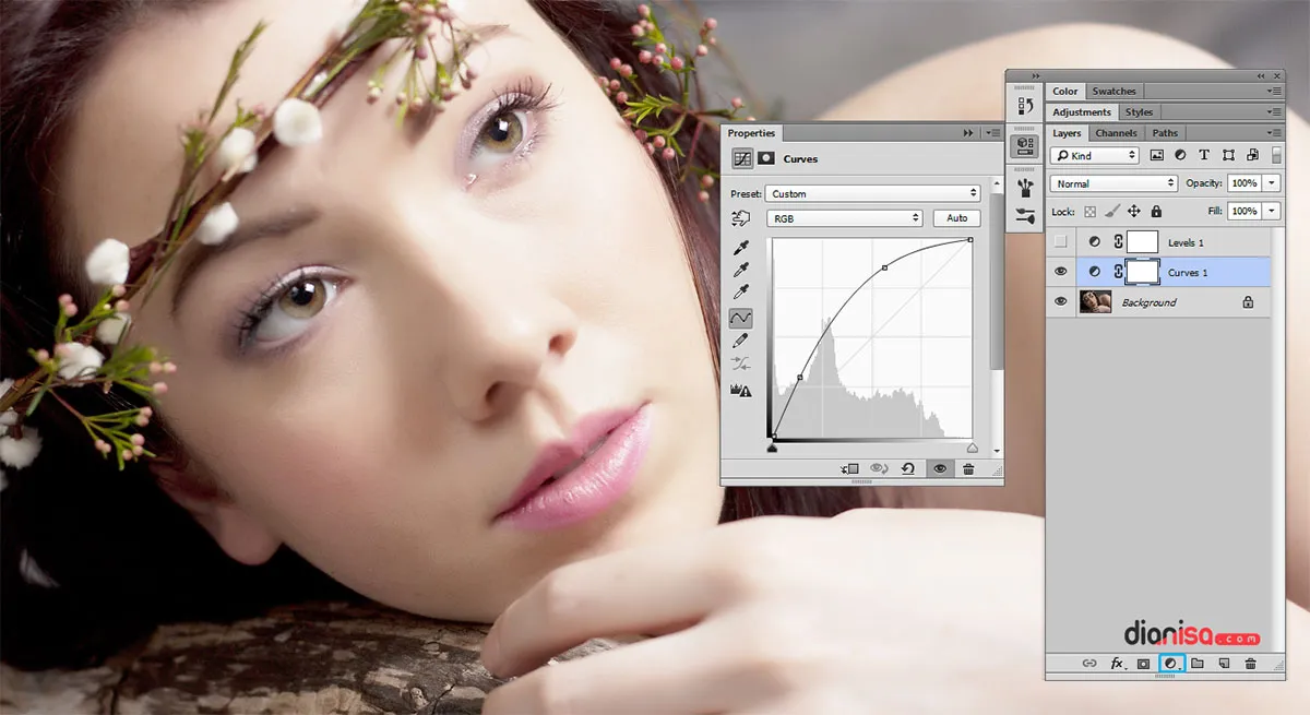 Mencerahkan Wajah Gelap Photoshop 2