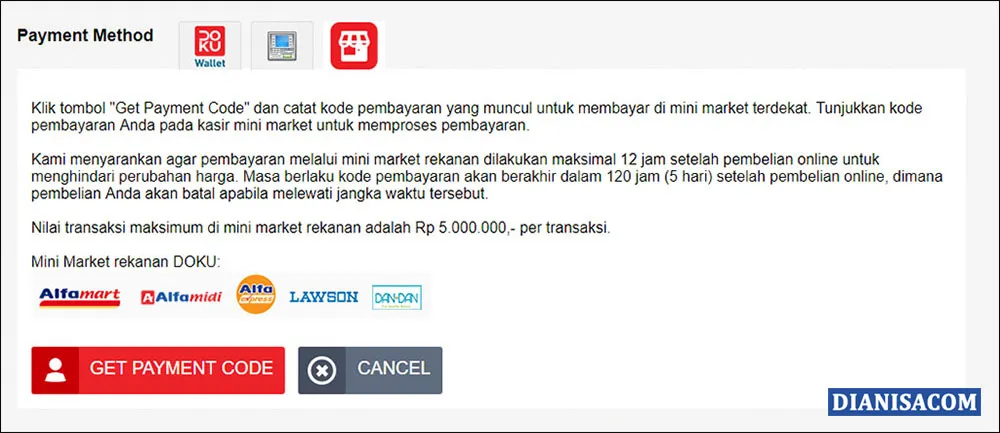 12 Payment Method Doku di AliExpress