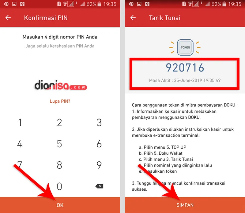 2. Ambil Uang Doku Wallet di Alfamart