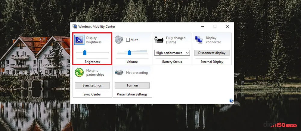 2. Mengatur Brightness Komputer