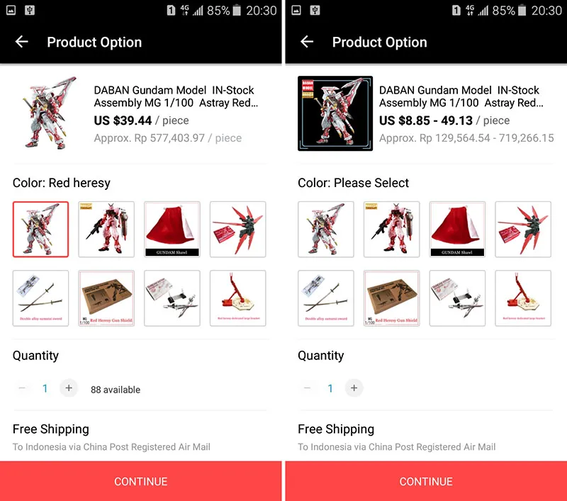 3. Pilih Barang di AliExpress