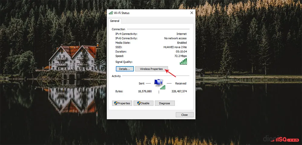 4. Melihat Password WiFi Yang Terhubung