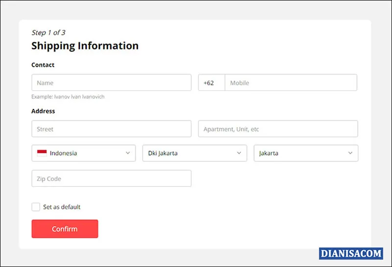 7 Alamat Pengiriman di AliExpress