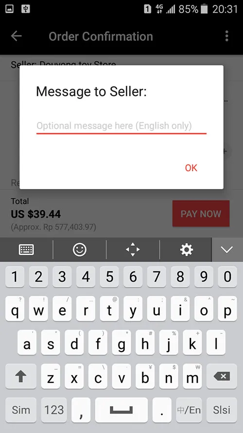 7. Catatan Untuk Penjual di AliExpress