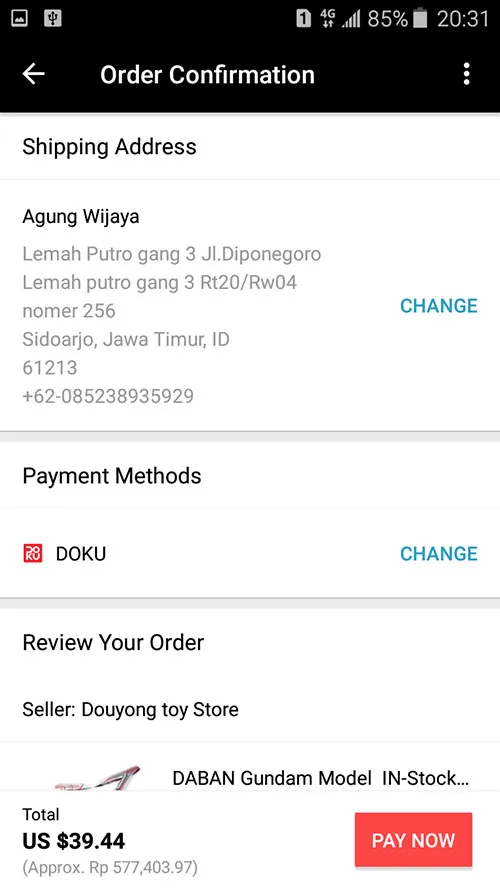 8. Beli Sekarang di AliExpress