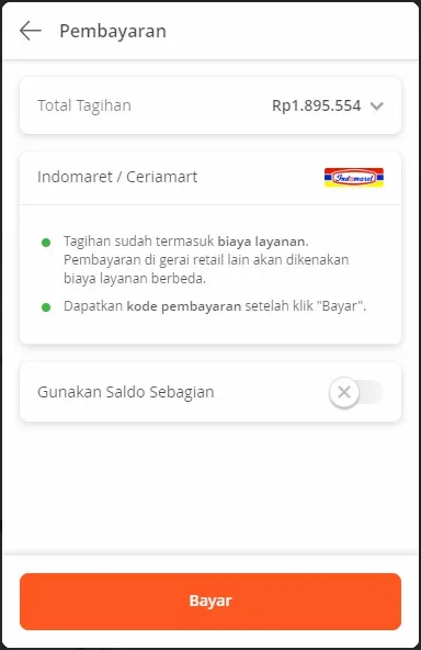 Checkout Dengan Bayar