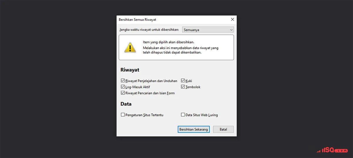 Riwayat Pencarian Mozilla Firefox