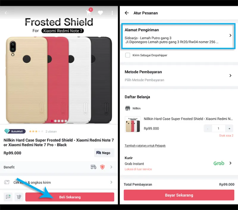 2. Beli Barang Lewat Aplikasi Bukalapak