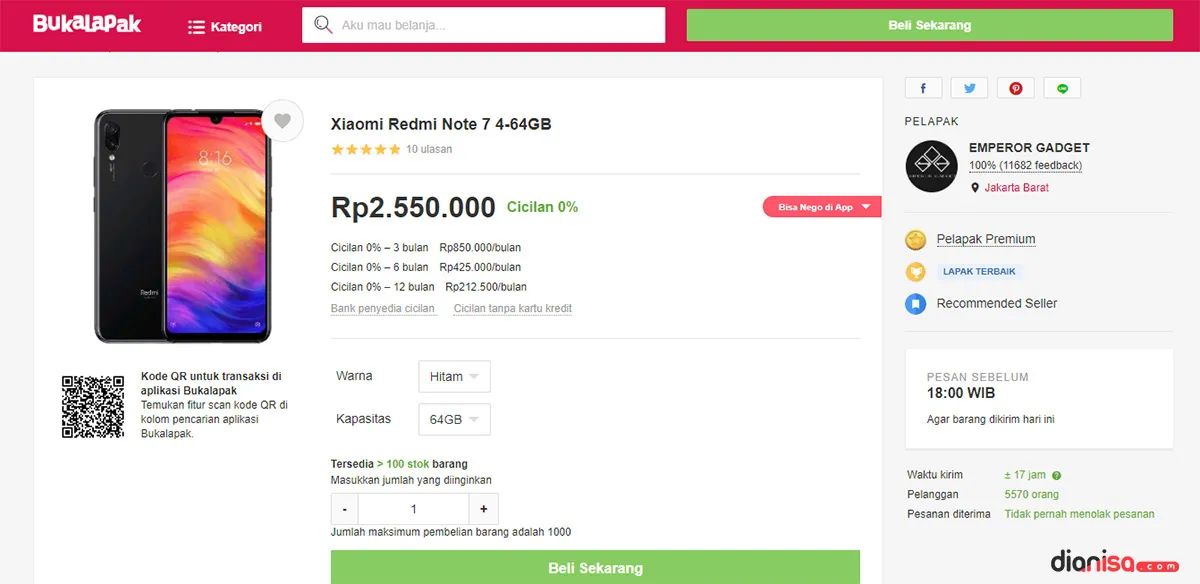 2. Pilih Barang di Bukalapak