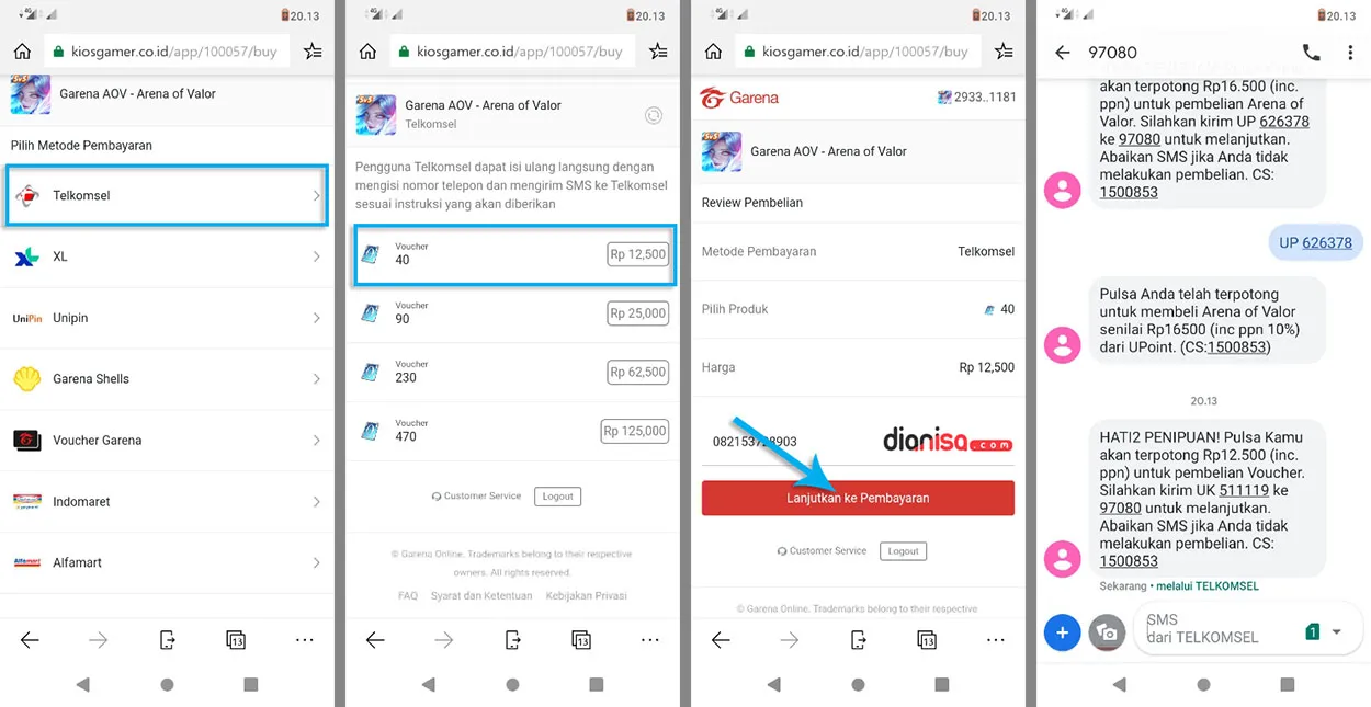 2. Top Up AOV via Pulsa Telkomsel