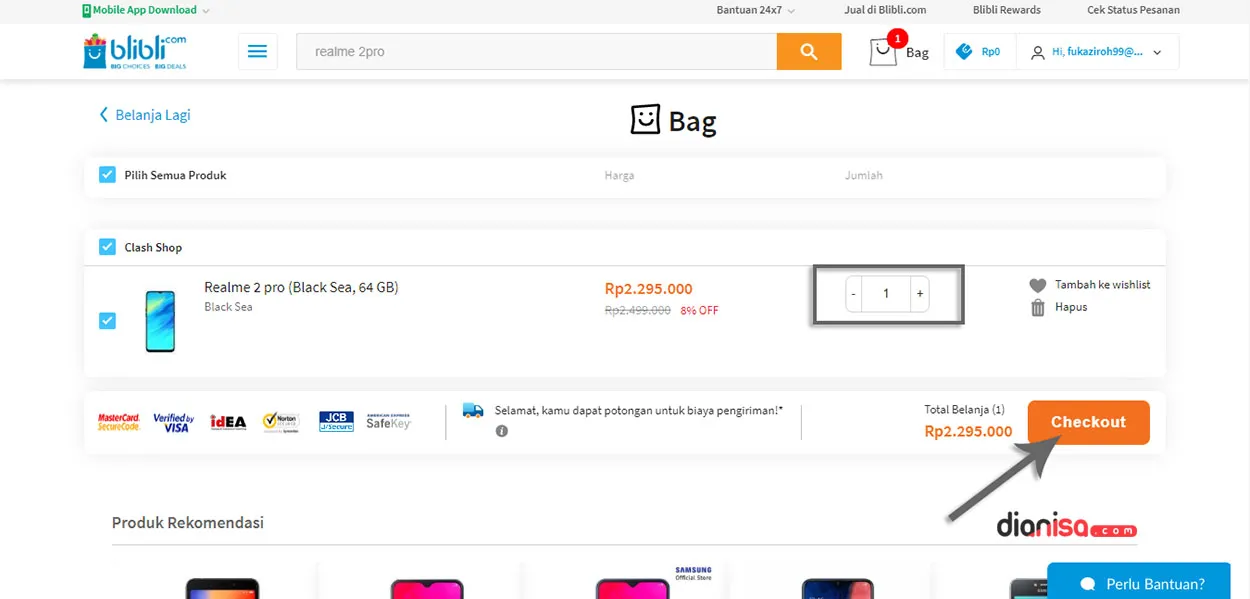 3. Beli Barang di Blibli