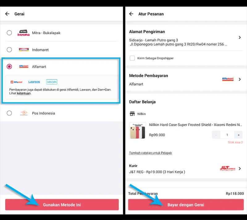 4. Metode Pembayaran Gerai Bukalapak