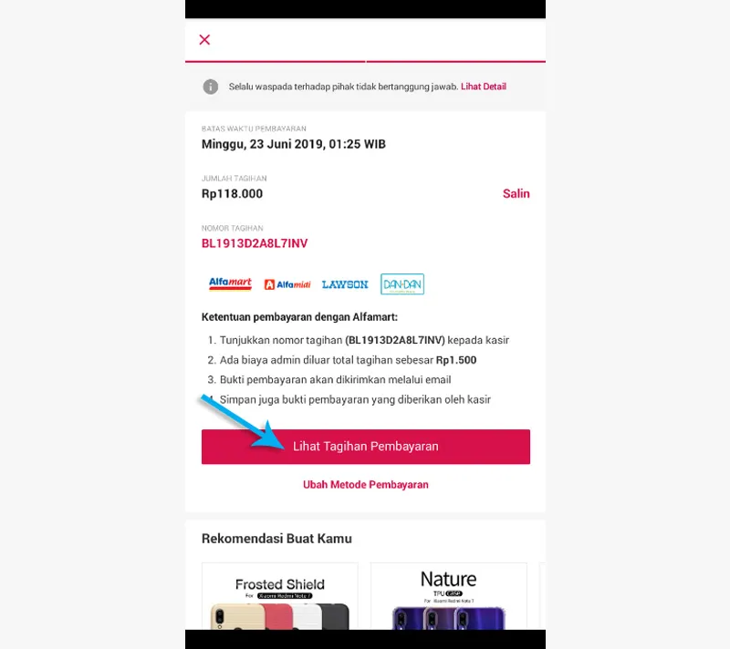 5. Tagihan Pembayaran Bukalapak