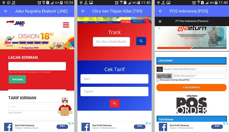 Cek Ongkir dan Cek Resi - All Kurir